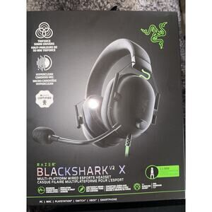 Razer BlackShark V2 X Gaming Headset: 7.1 Surround Sound - Open Box